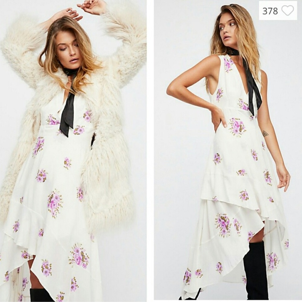 Free people floral high low dress - Picture 2 of 8